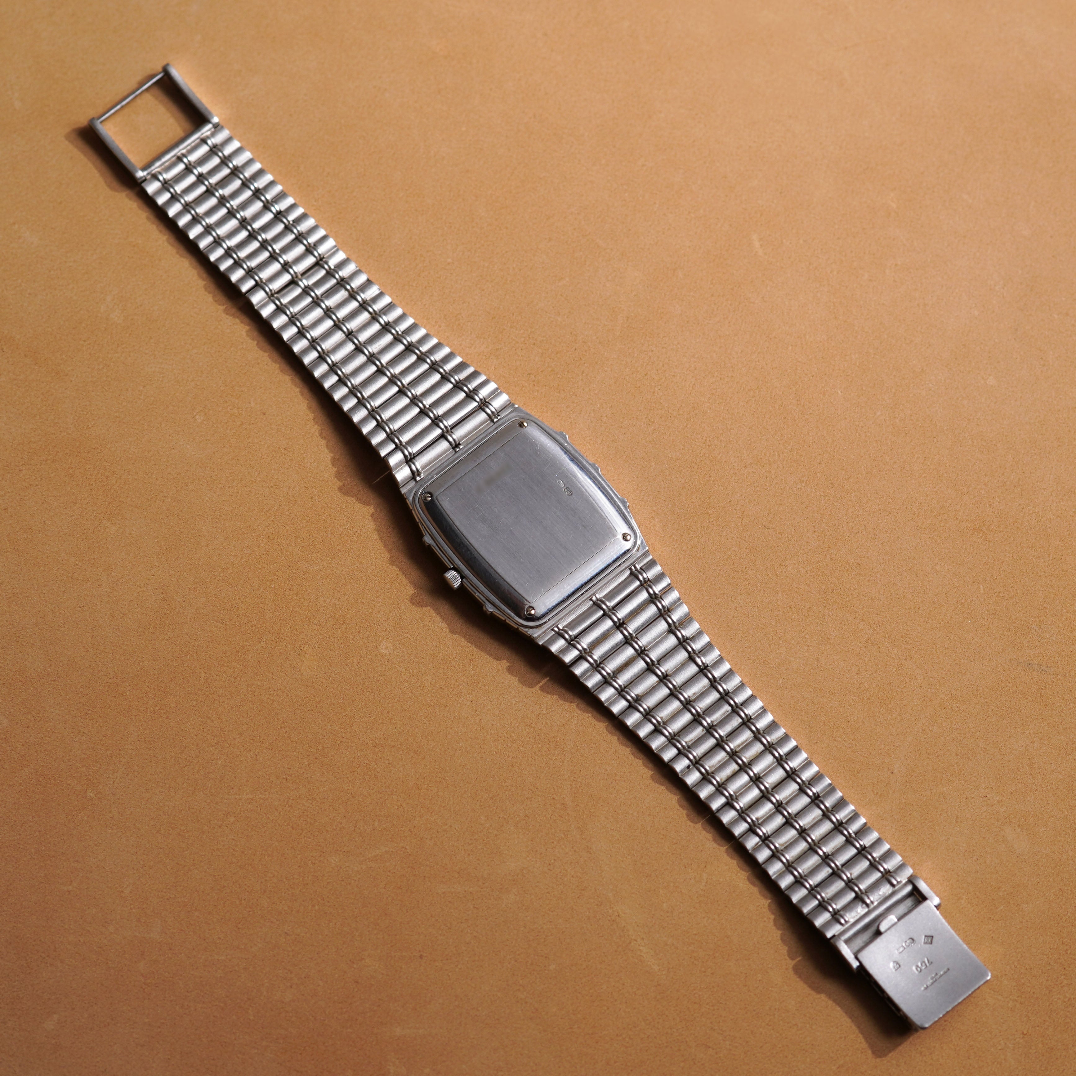 Audemars Piguet Bamboo, Manual wind, AP Logo Diamond Index, White Gold