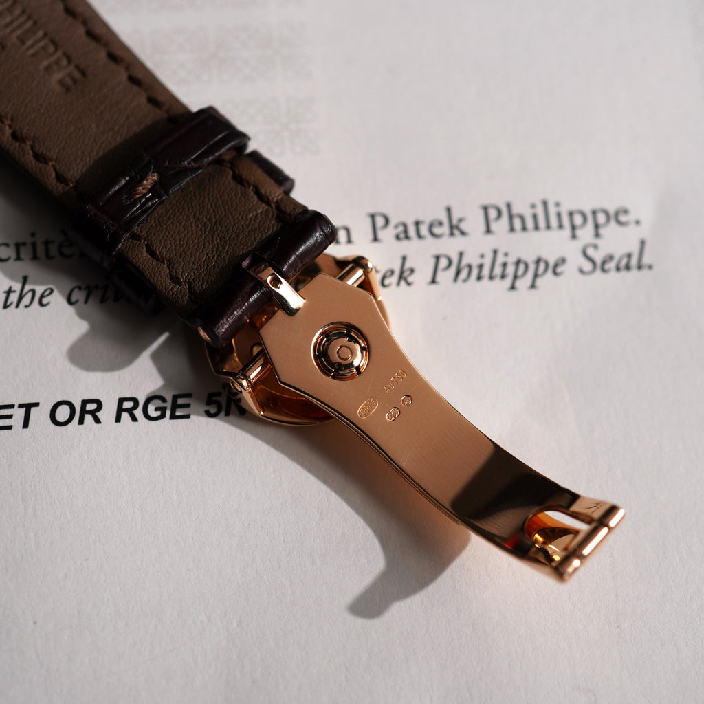 Patek Philippe Perpetual Calendar, Signed Tiffany & Co., Ref. 5327R, Rose Gold