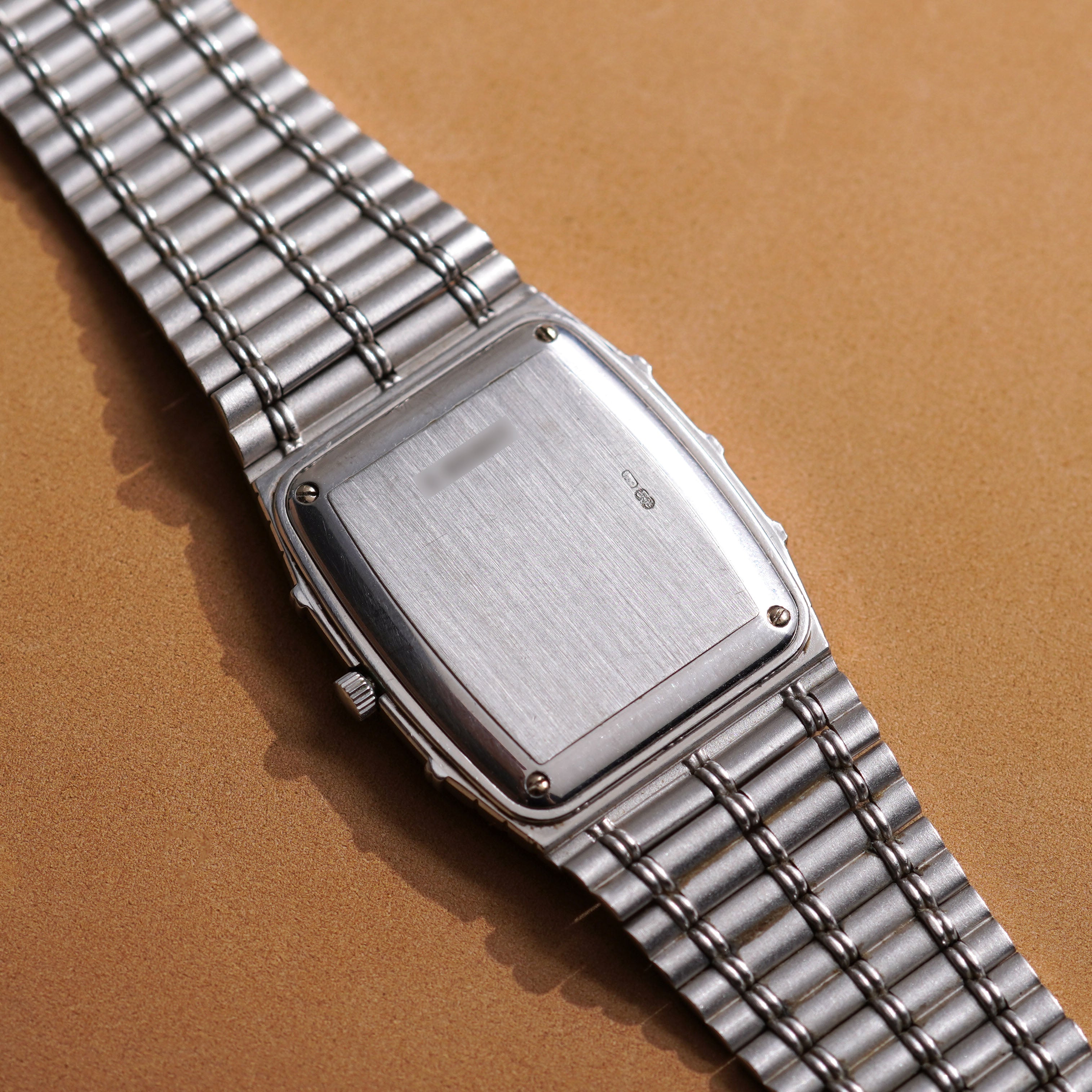 Audemars Piguet Bamboo, Manual wind, AP Logo Diamond Index, White Gold
