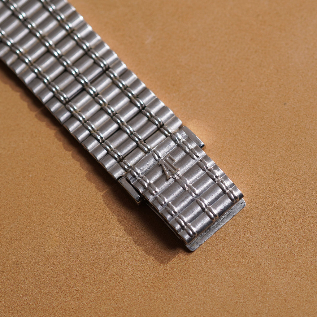 Audemars Piguet Bamboo, Manual wind, AP Logo Diamond Index, White Gold