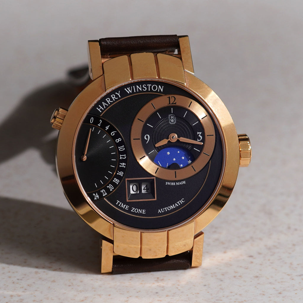 Harry Winston Premier Excenter Timezone, Ref. PRNATZ41, Rose Gold