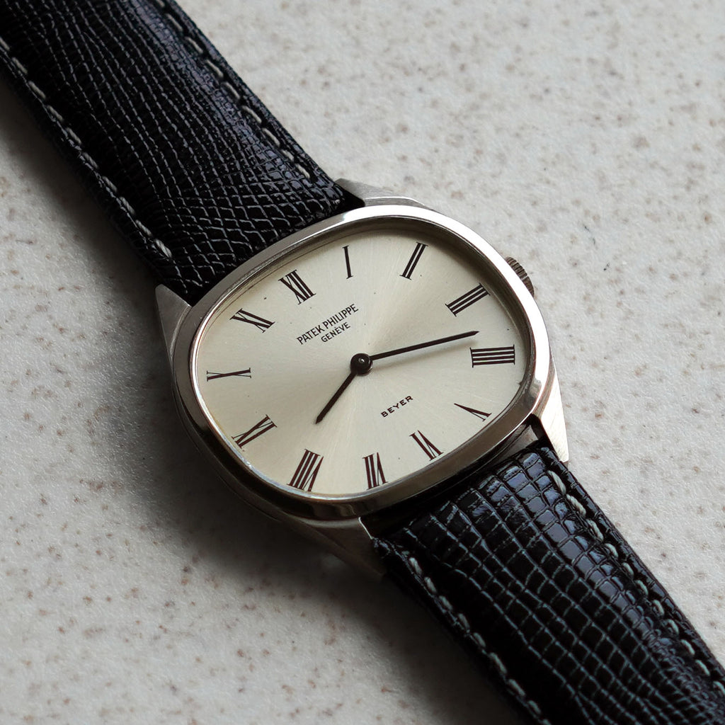Patek Philippe Cushion-shaped Ellipse, Double-signed Beyer, Ref. 3545, White Gold