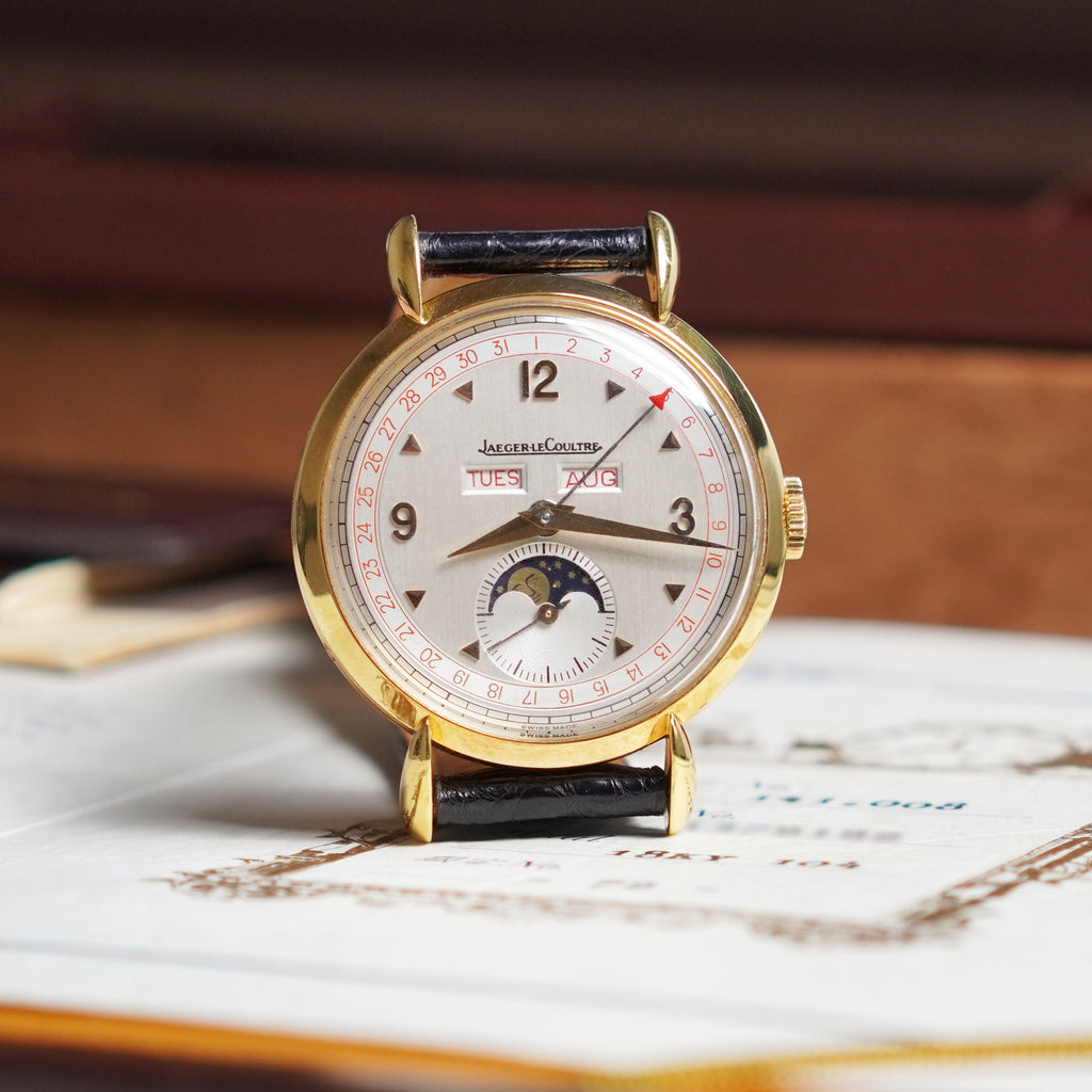 Jaeger-LeCoultre Triple Calendar Moonphase, 150th Anniversary Limited Edition, Ref. 141.008, Yellow Gold