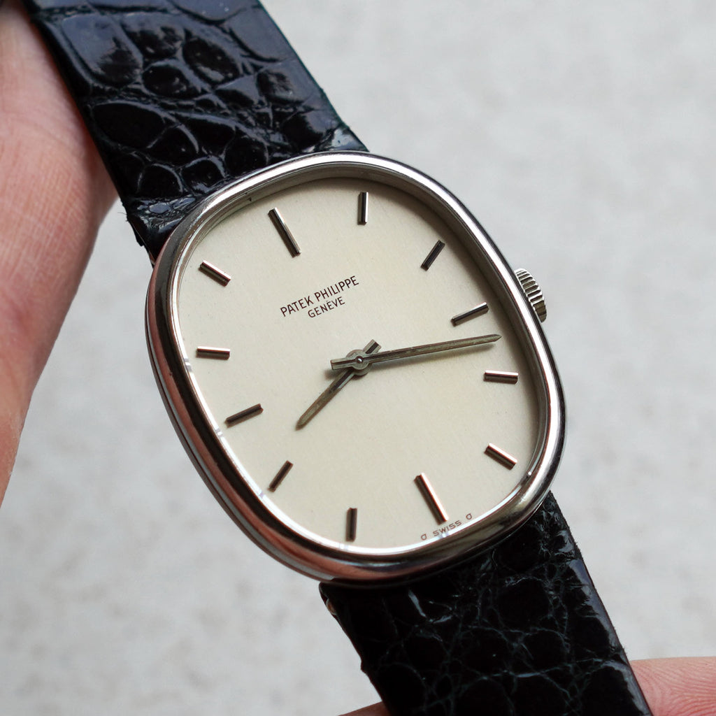 Patek Philippe Ellipse Silver Sigma Dial, Ref. 3648, White Gold