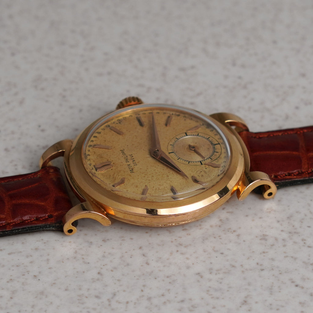 Patek Philippe Ref. 1491, "Riccio" Scroll Lugs, Pink Gold