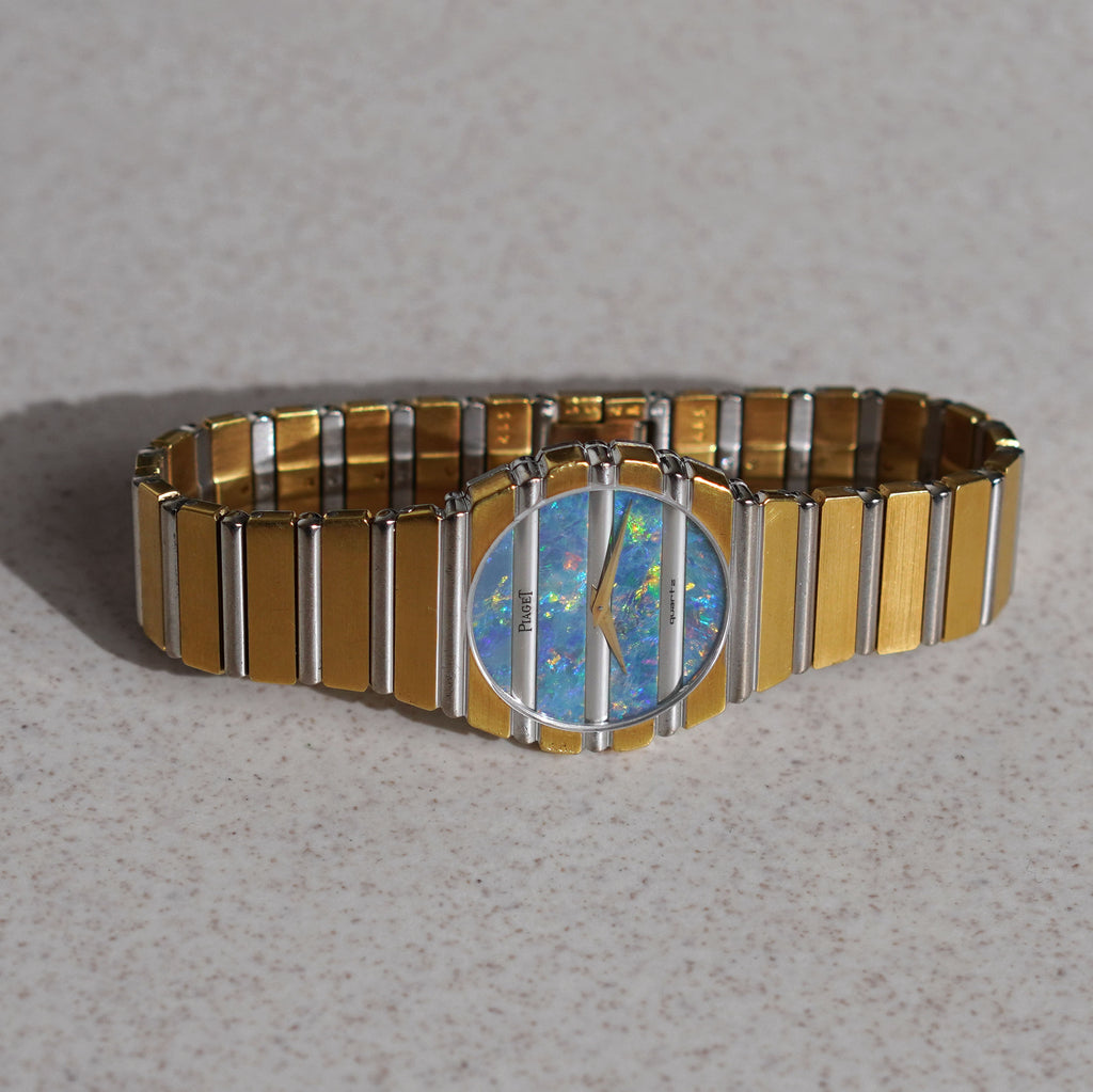 Piaget Polo, Two-tone with Opal Dial, Ref. 791C701, Yellow and White Gold
