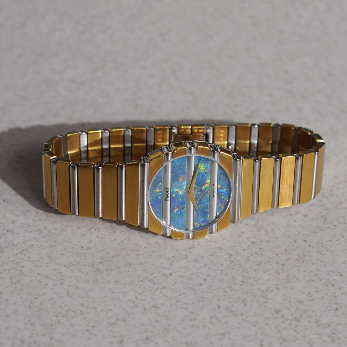 Piaget Polo, Two-tone with Opal Dial, Ref. 791C701, Yellow and White Gold
