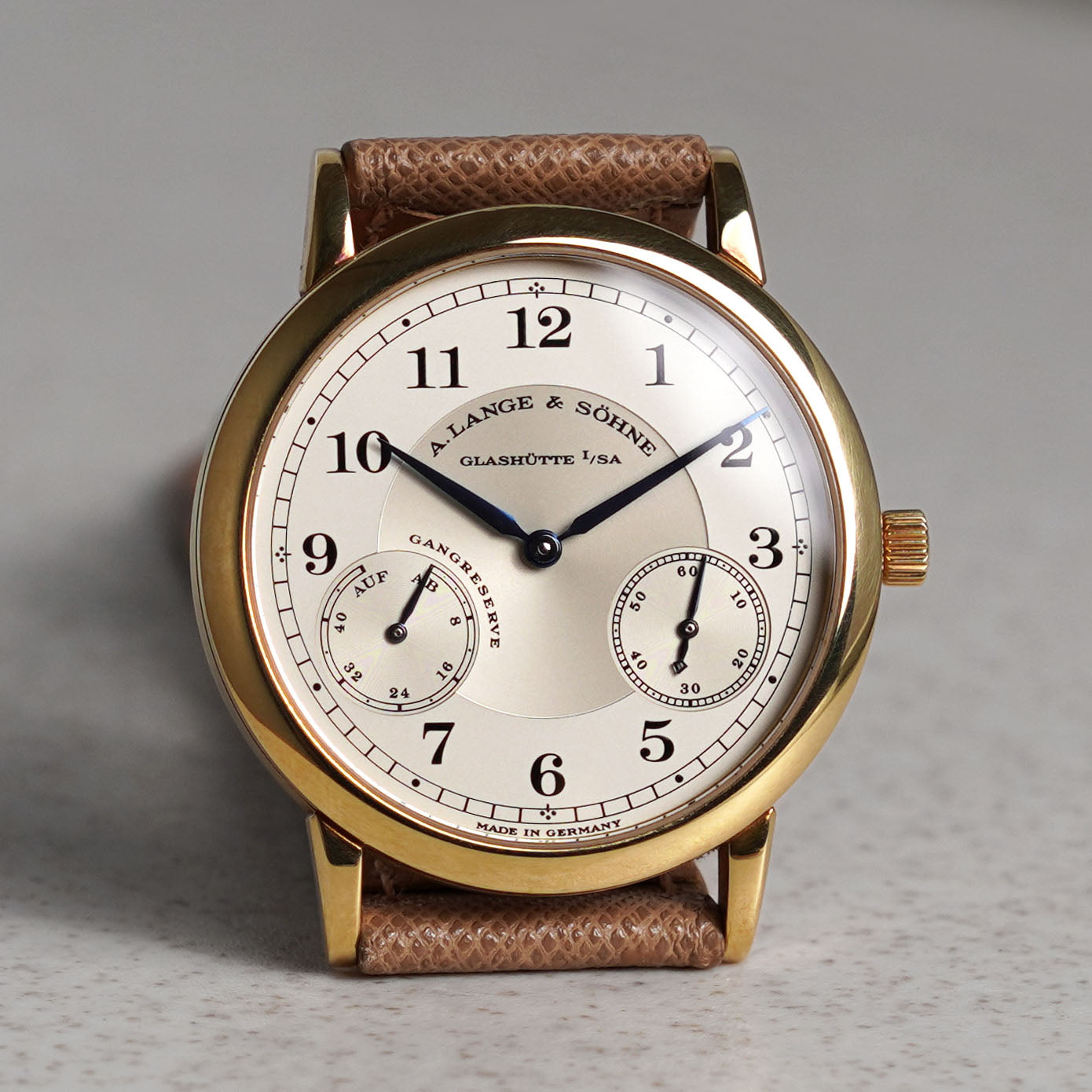 A. Lange & Sohne 1815 Up/Down First Generation, Ref. 221.021, Yellow Gold