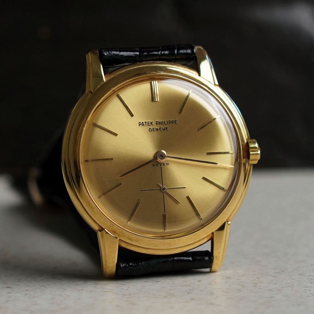 Patek Philippe Calatrava, Double-signed "Beyer", Ref. 2551, Yellow Gold