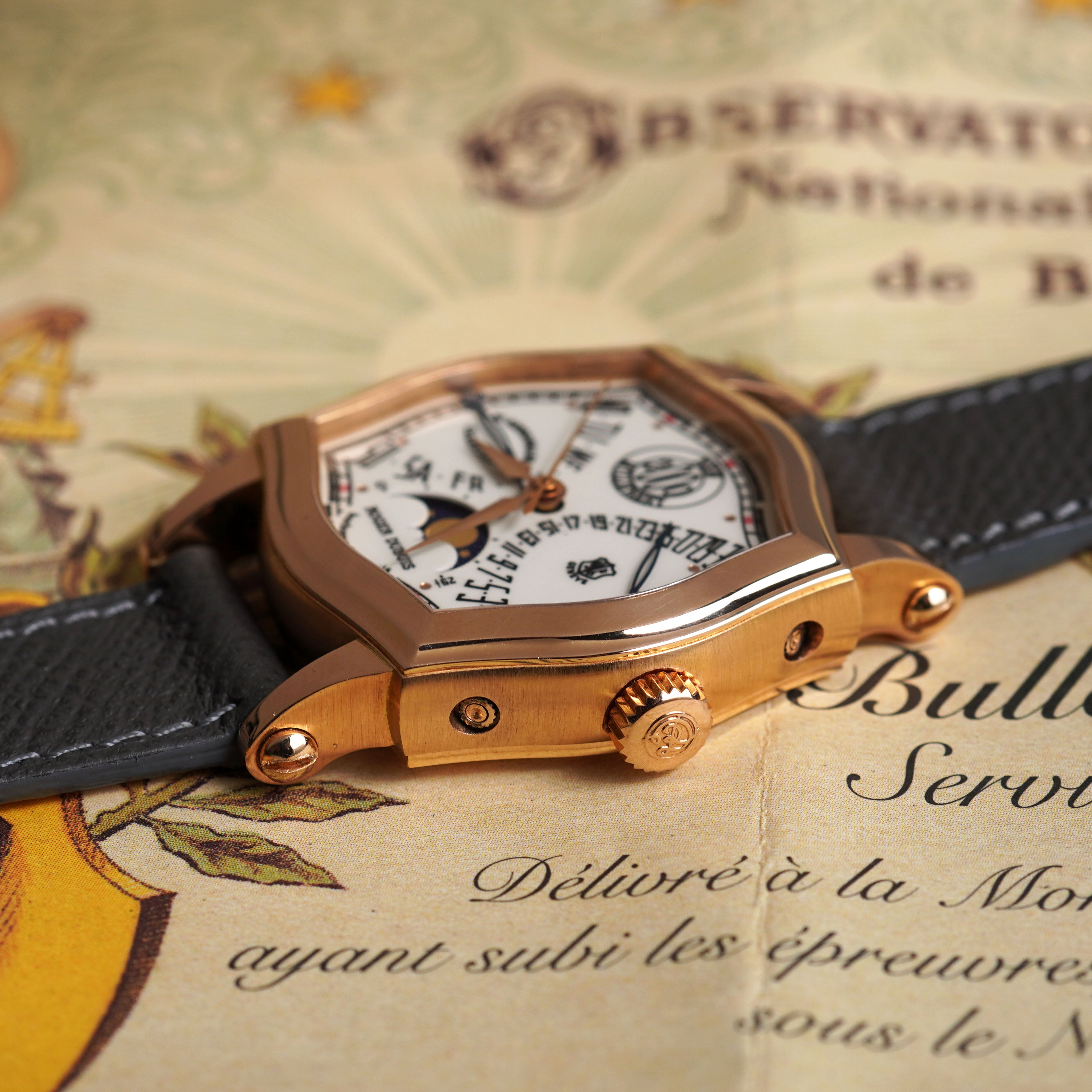 Roger Dubuis Sympathie Bi-Retrograde Calendar and Moonphase, Ref. S34 5740 5, Rose Gold