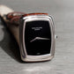 Patek Philippe Rectangular Wristwatch with Onyx Dial, White Gold