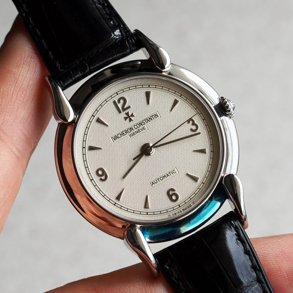 Vacheron Constantin Les Historiques Automatic, Cow Horn lugs, Ref. 48003, Platinum
