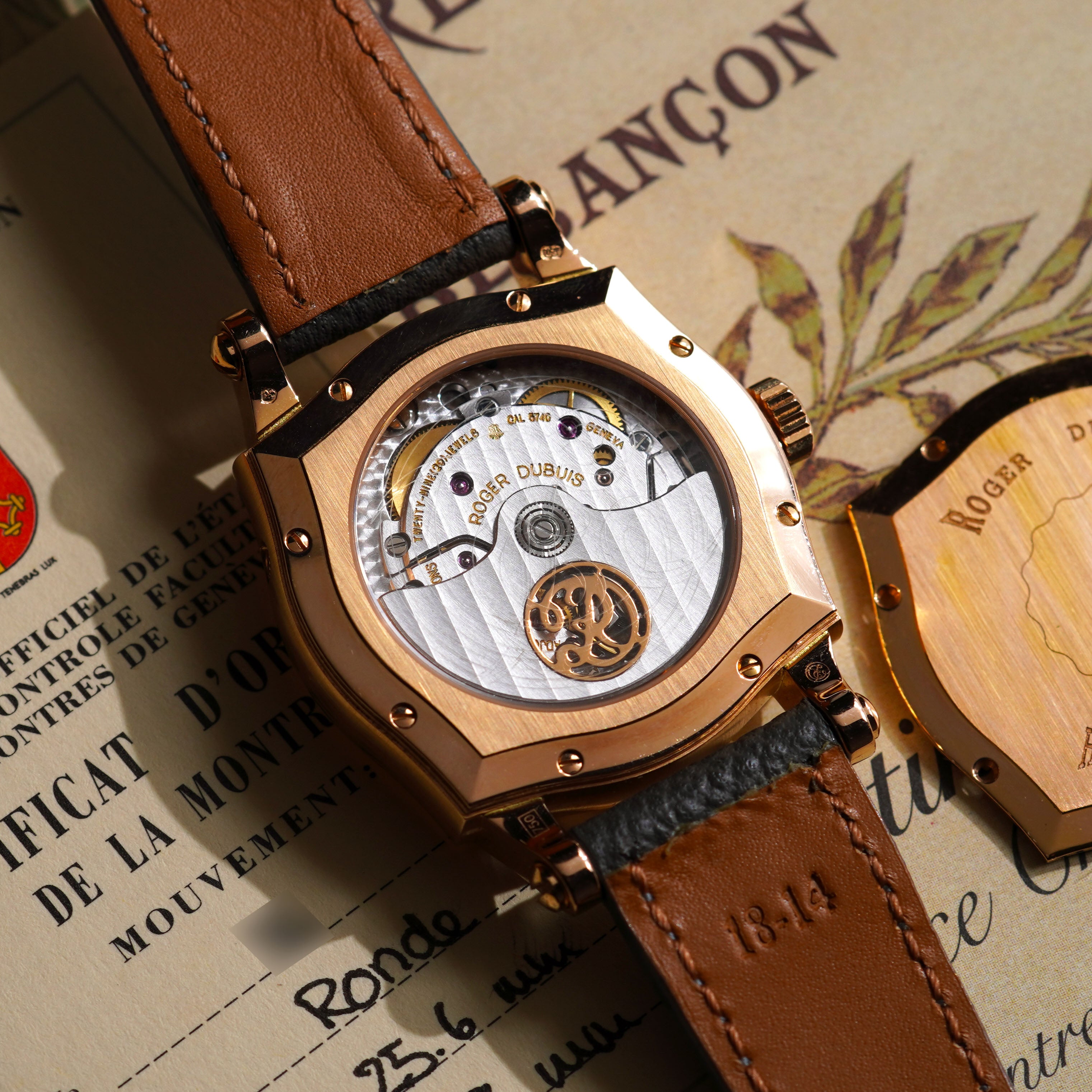 Roger Dubuis Sympathie Bi-Retrograde Calendar and Moonphase, Ref. S34 5740 5, Rose Gold
