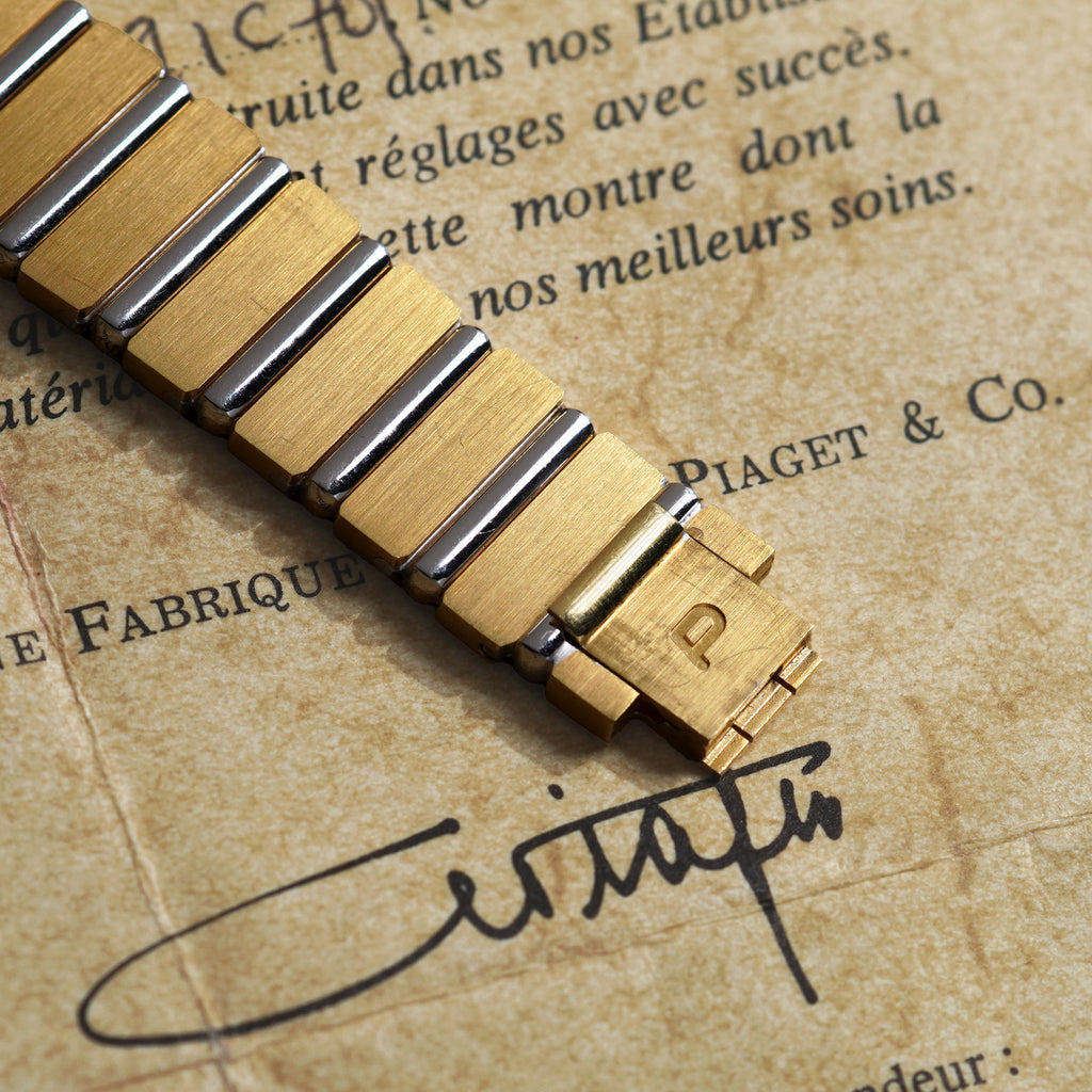 Piaget Two-tone Polo, Roman Numerals Dial, Ref. 791C701, Yellow and White Gold