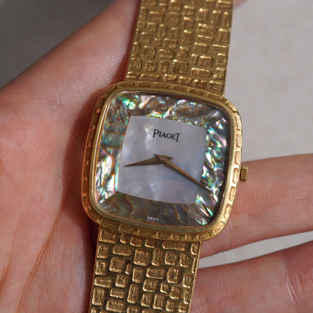 Piaget Ref. 9771 A20, Shell dial, Yellow Gold