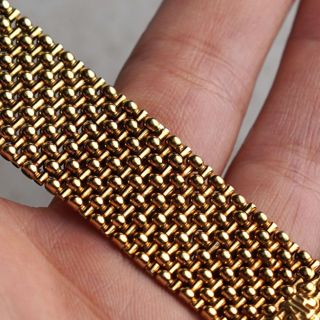 Audemars Piguet Octagonal Bracelet Watch, Snowflake dial with Diamond Markers and Hands, Yellow Gold