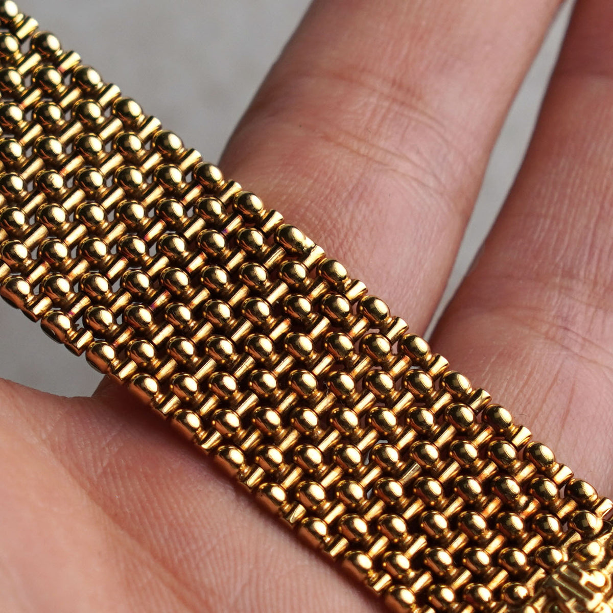 Audemars Piguet Octagonal Bracelet Watch, Snowflake dial with Diamond Markers and Hands, Yellow Gold