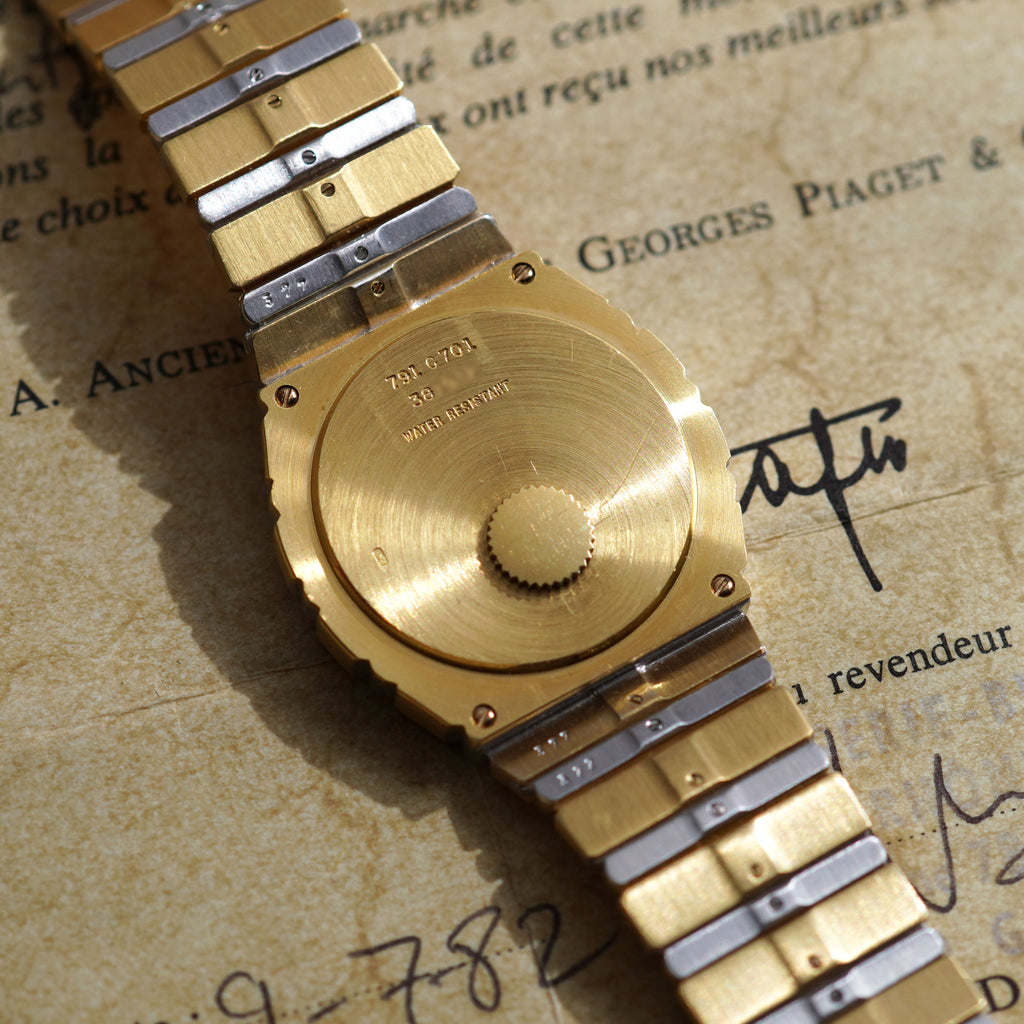 Piaget Two-tone Polo, Roman Numerals Dial, Ref. 791C701, Yellow and White Gold