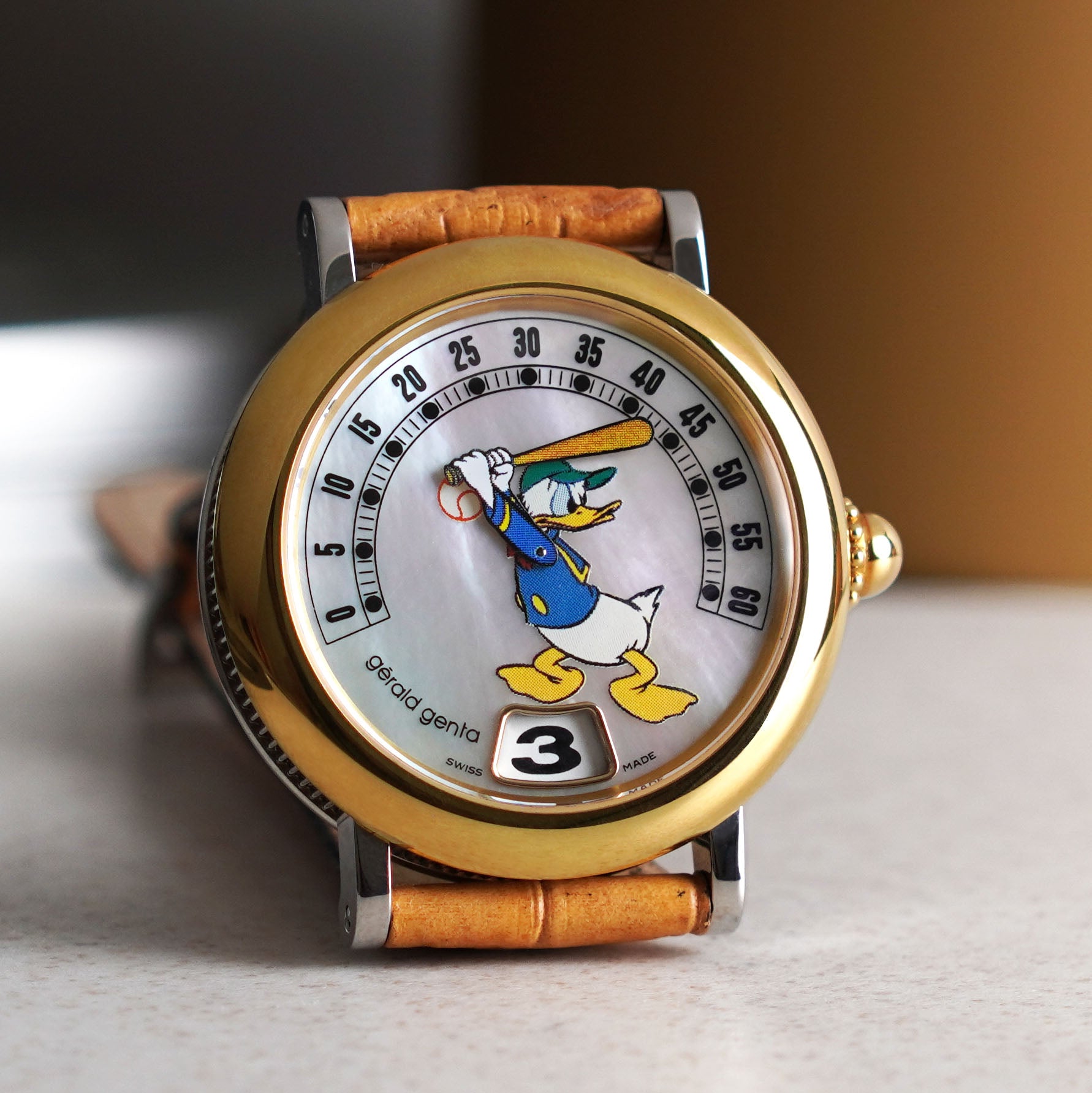 Gerald Genta Retro Fantasy Donald Duck, Automatic, Ref. G.3632, Steel and Gold
