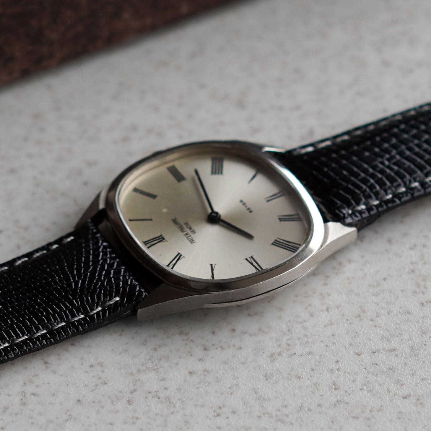 Patek Philippe Cushion-shaped Ellipse, Double-signed Beyer, Ref. 3545, White Gold