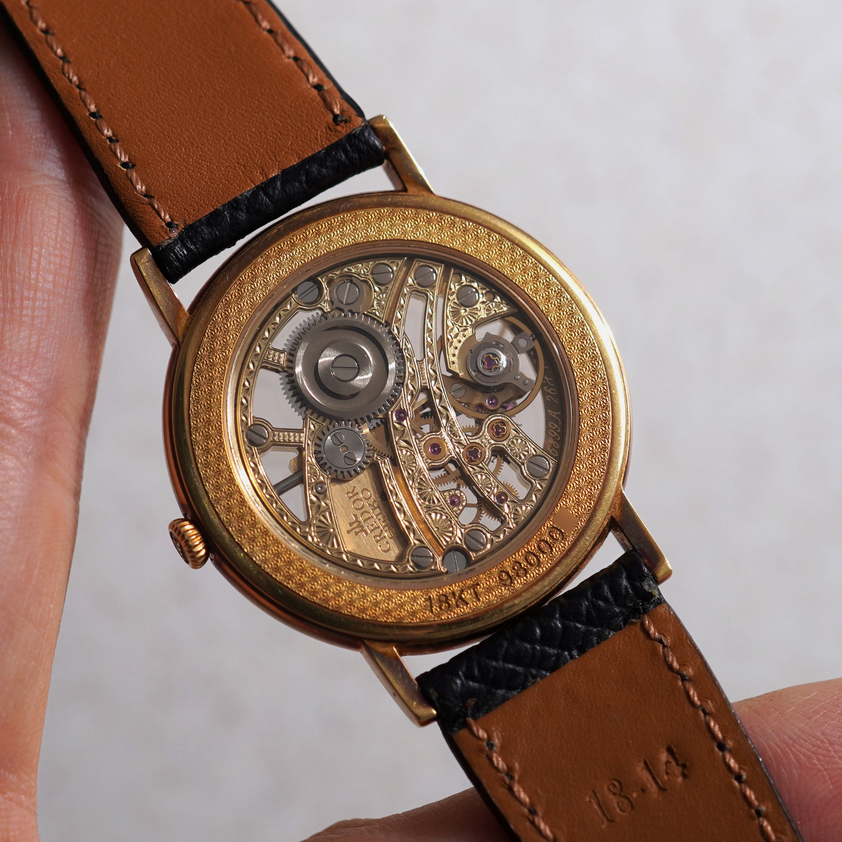 Seiko Credor Signo, Skeleton dial, Ref. GBBD998, Yellow Gold