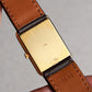 Vacheron Constantin Tank-Shaped Wristwatch, Double-signed Hermes, Yellow Gold