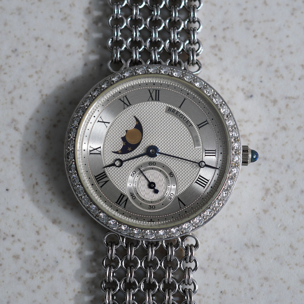 Breguet Classique Moonphase Bracelet Watch, Ref. 3300 BB, White Gold