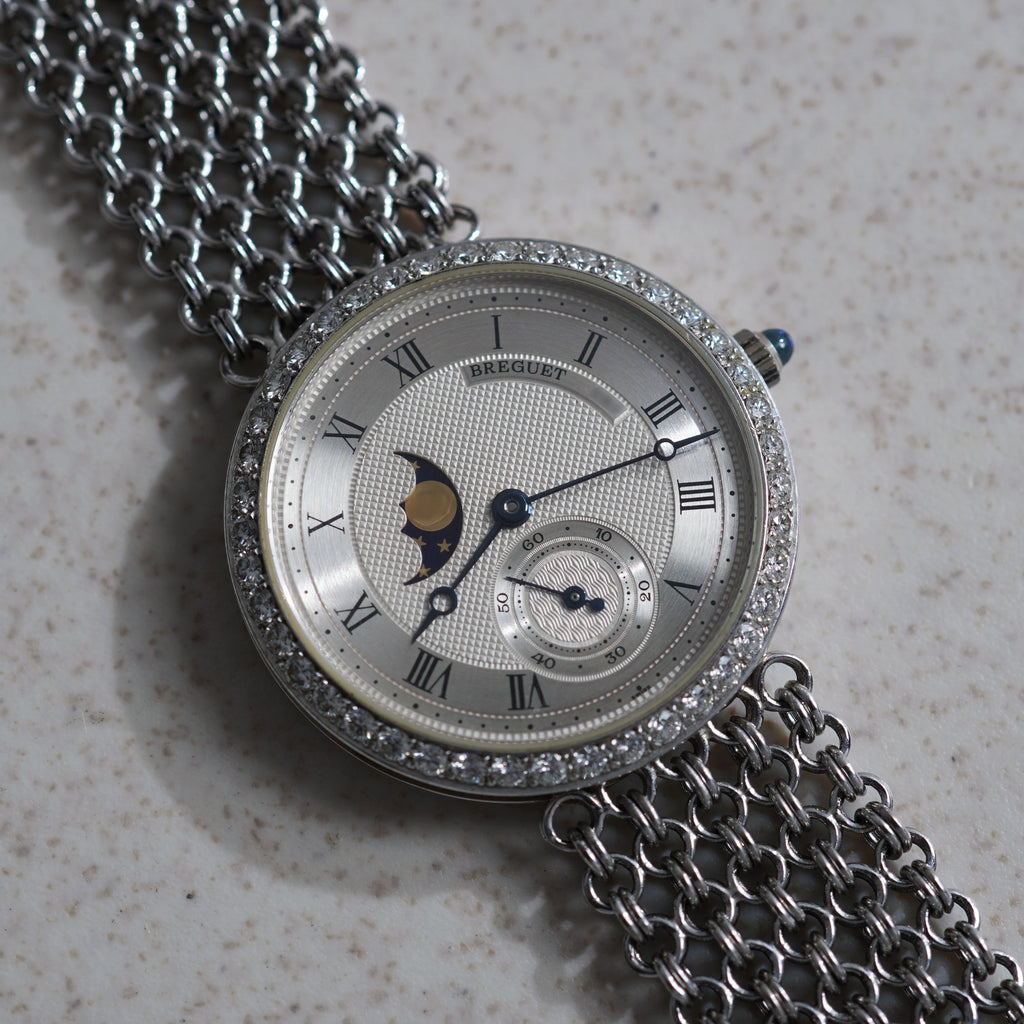 Breguet Classique Moonphase Bracelet Watch, Ref. 3300 BB, White Gold