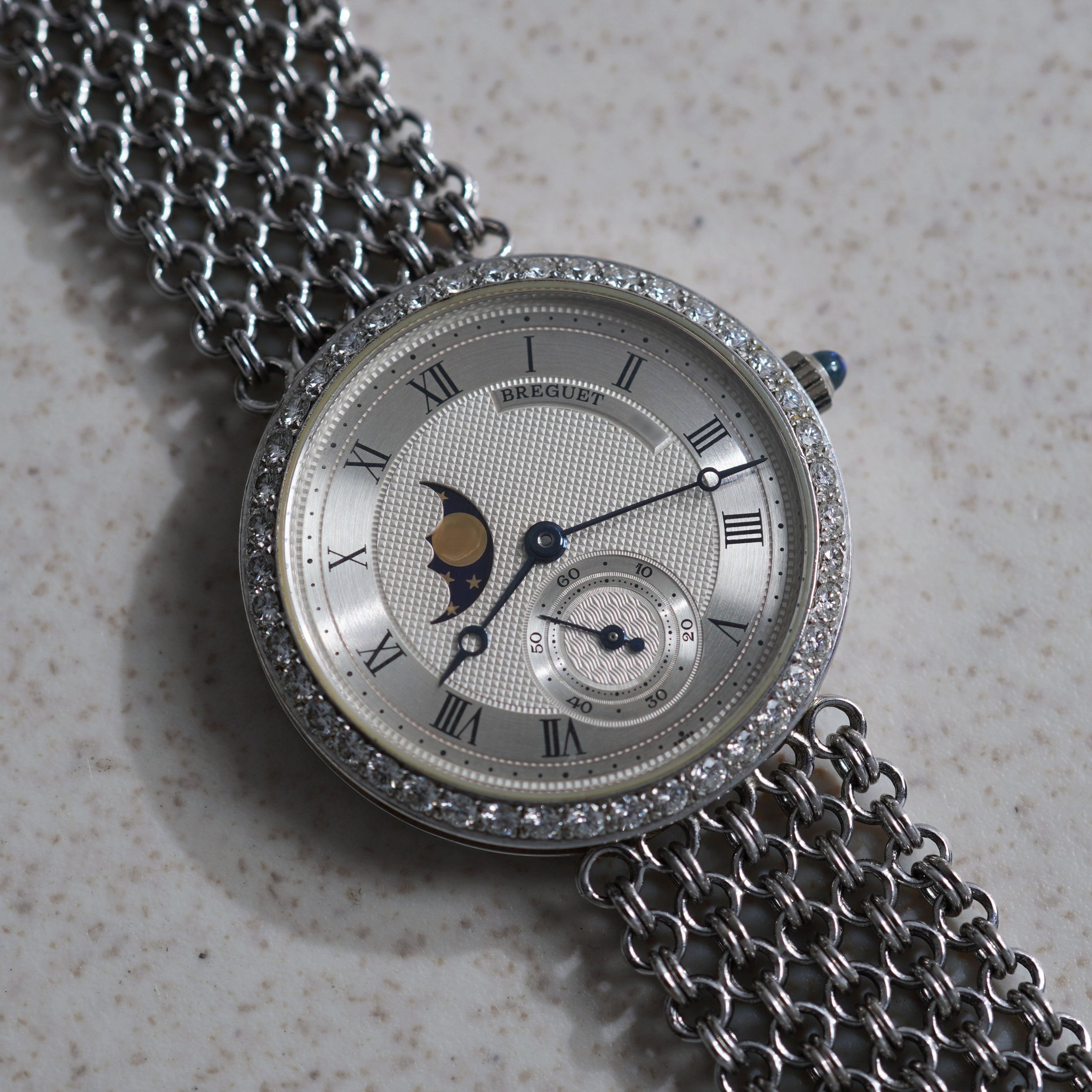 Breguet Classique Moonphase Bracelet Watch, Ref. 3300 BB, White Gold