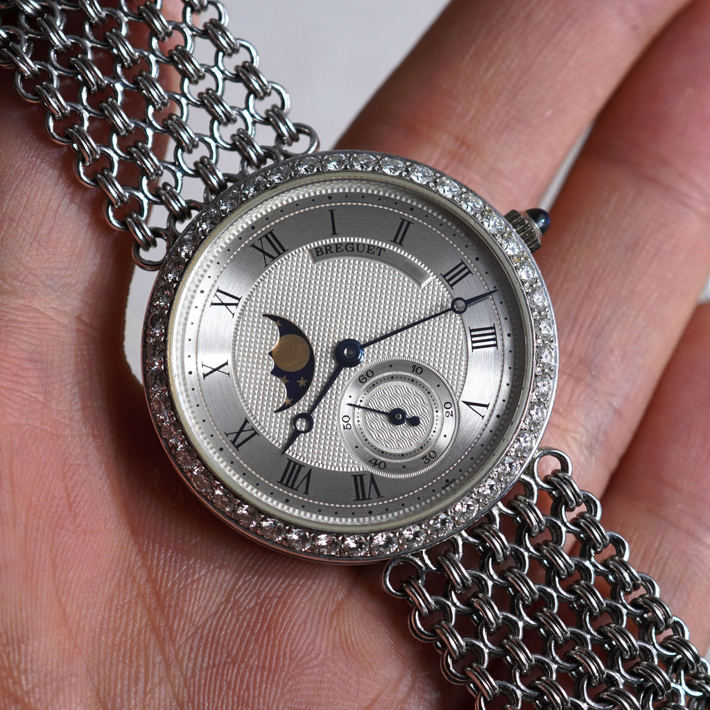 Breguet Classique Moonphase Bracelet Watch, Ref. 3300 BB, White Gold