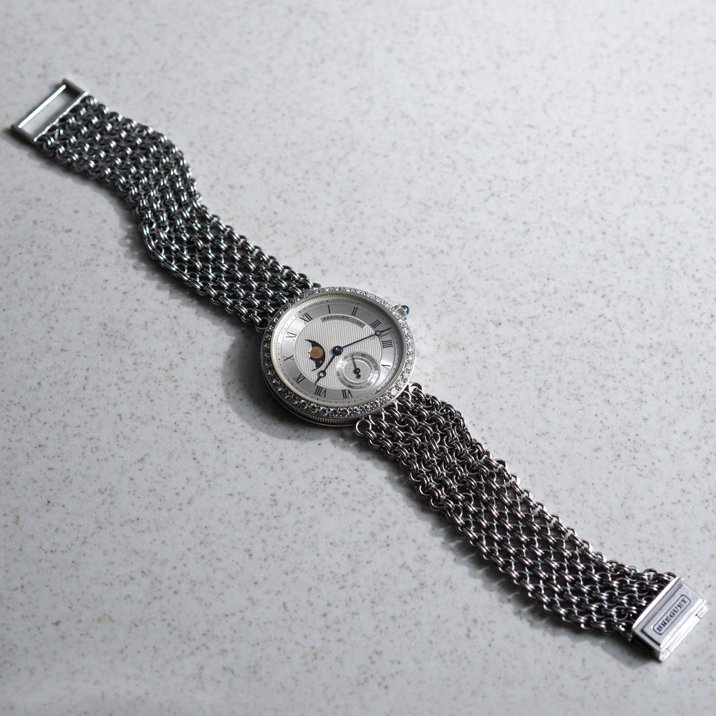 Breguet Classique Moonphase Bracelet Watch, Ref. 3300 BB, White Gold