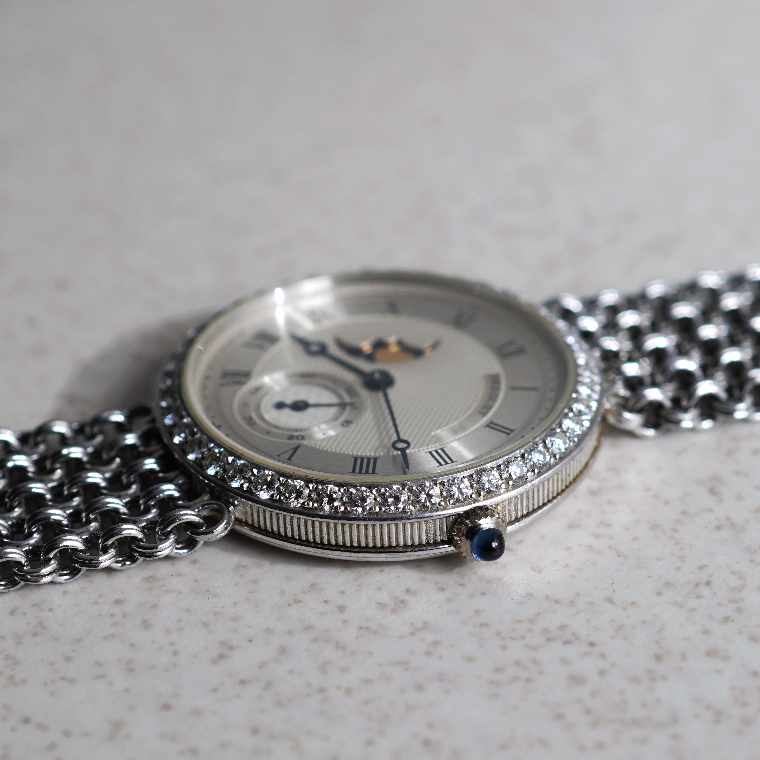 Breguet Classique Moonphase Bracelet Watch, Ref. 3300 BB, White Gold