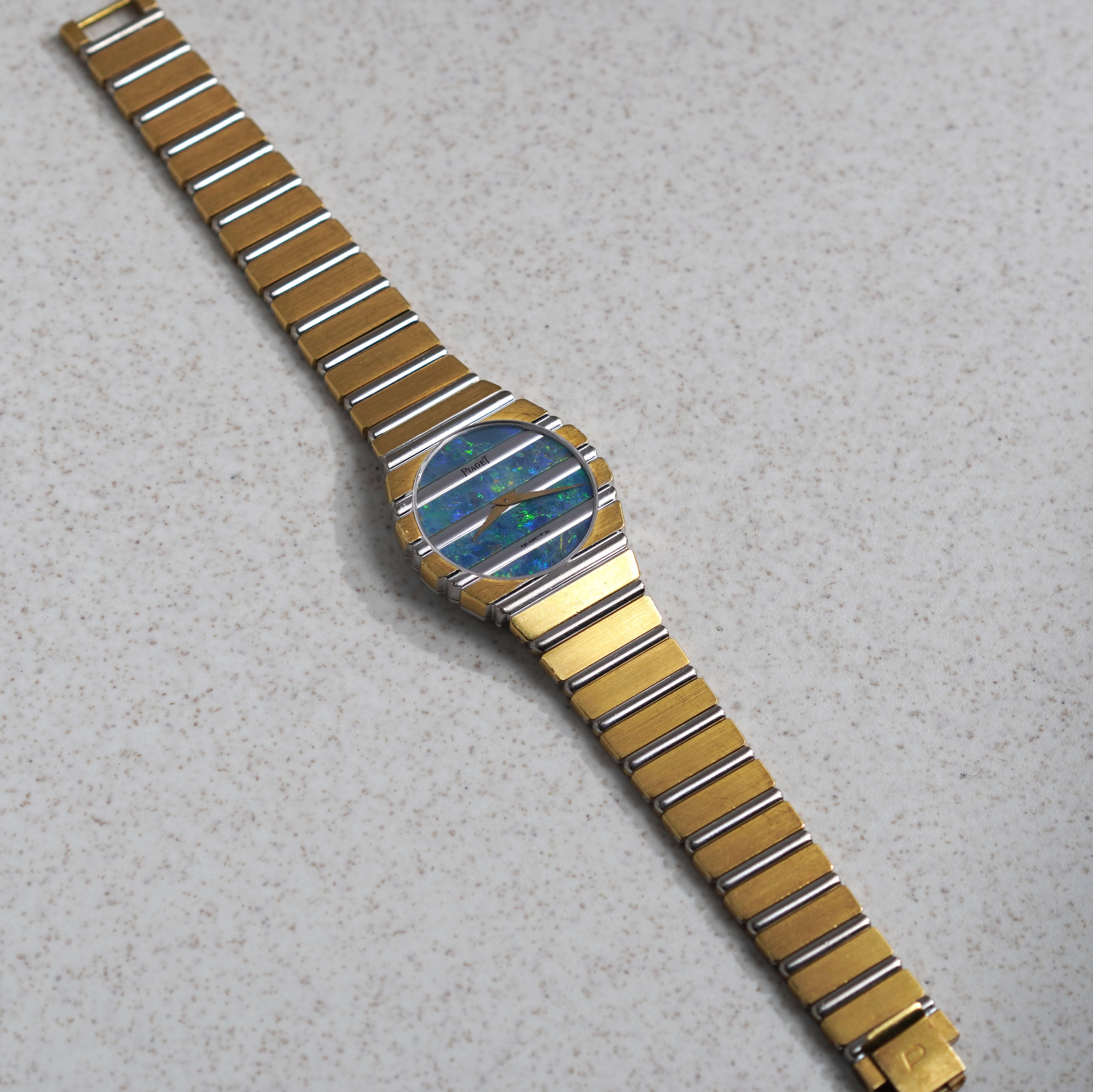 Piaget Polo, Two-tone with Opal Dial, Ref. 791C701, Yellow and White Gold