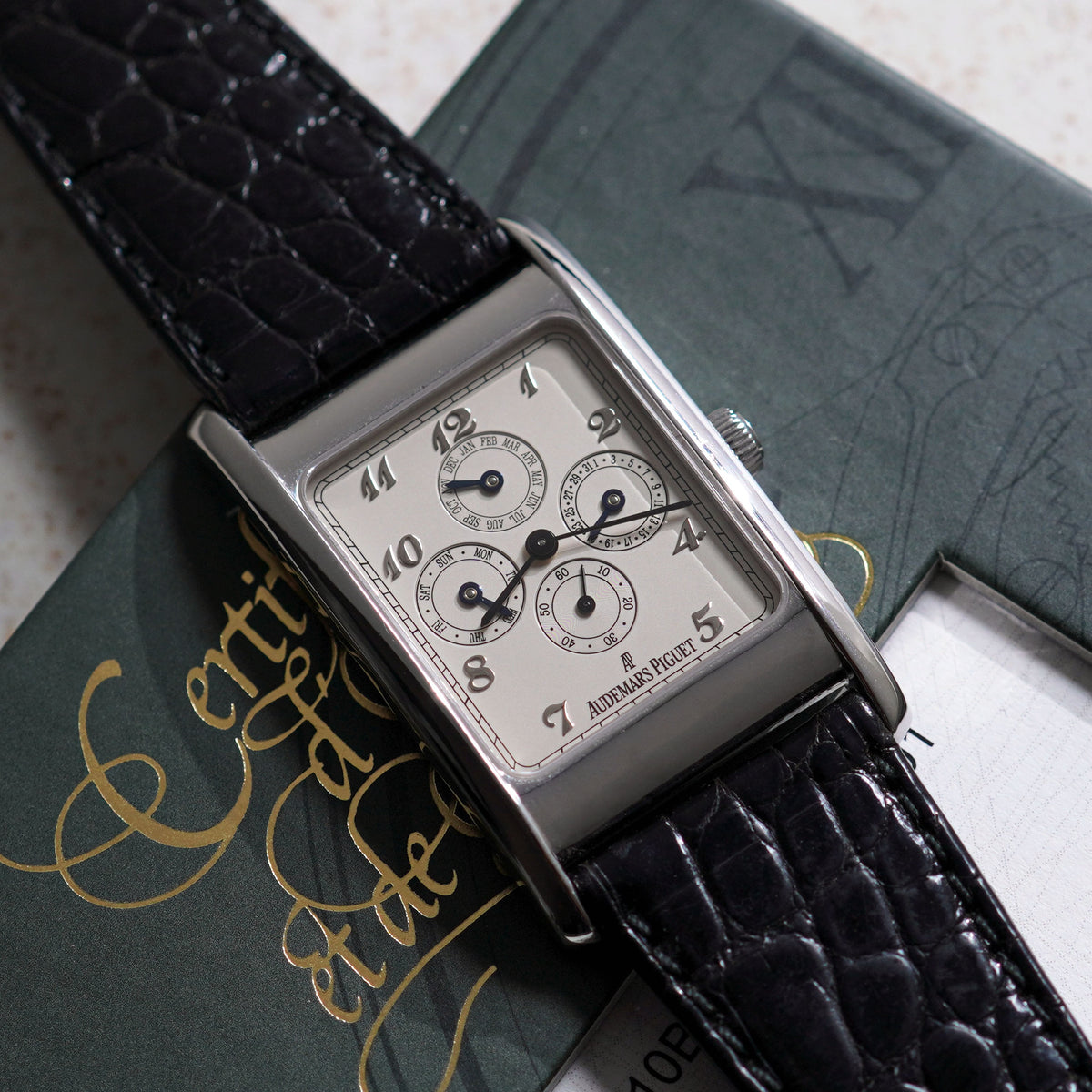 Audemars Piguet Edward Piguet Triple Calendar, Ref. 25910BC, White Gold