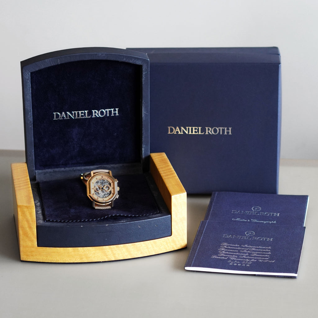 Daniel Roth Masters Chronograph Salmon Skeletonized Dial, Rose Gold