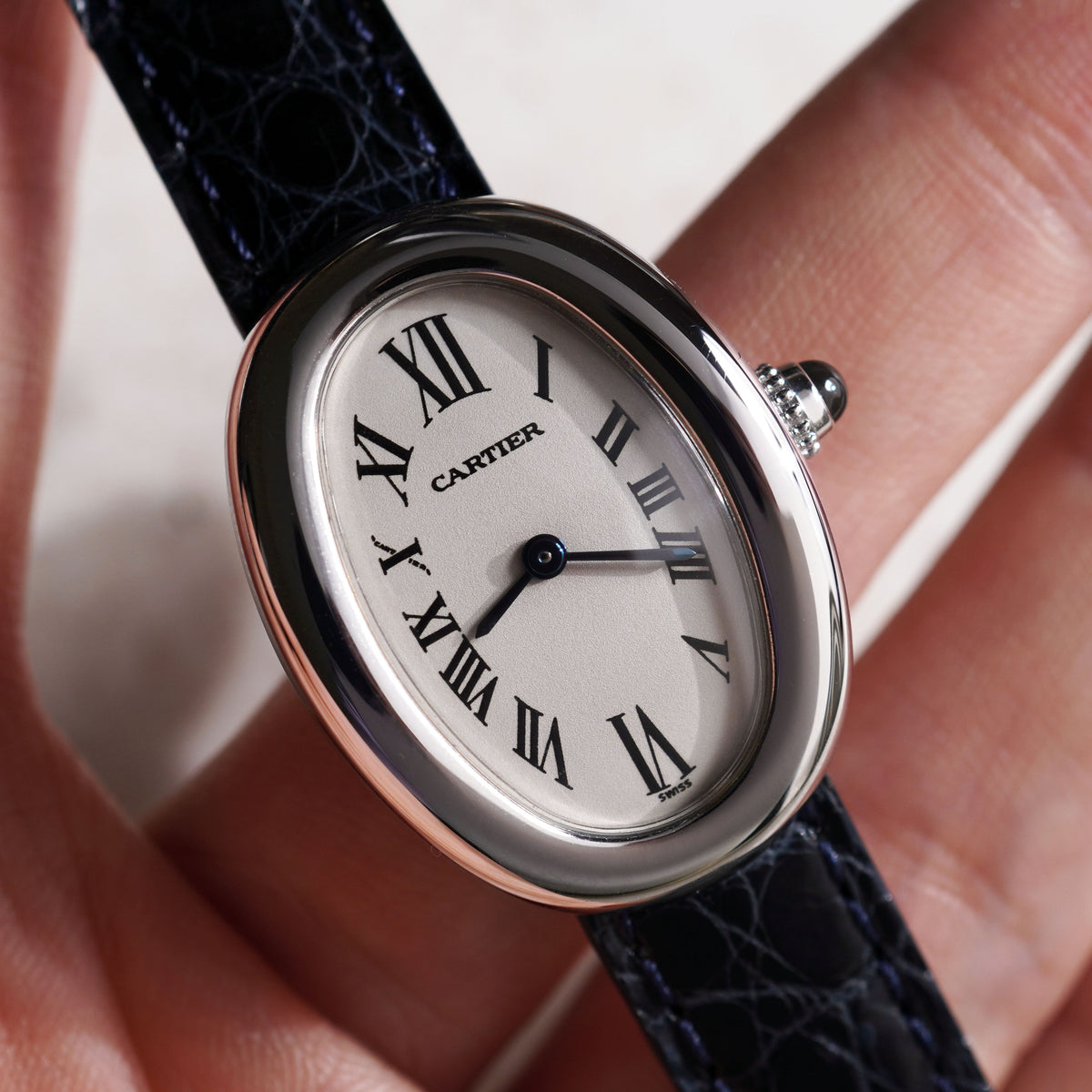 Cartier Baignoire, Ref. 1955, White Gold