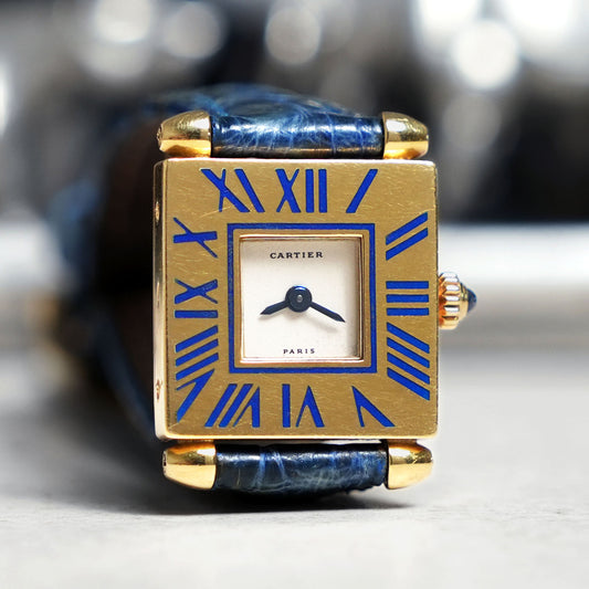 Cartier Quadrant, 'Paris' Signed, Yellow Gold