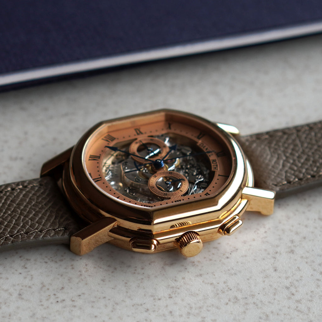 Daniel Roth Masters Chronograph Salmon Skeletonized Dial, Rose Gold