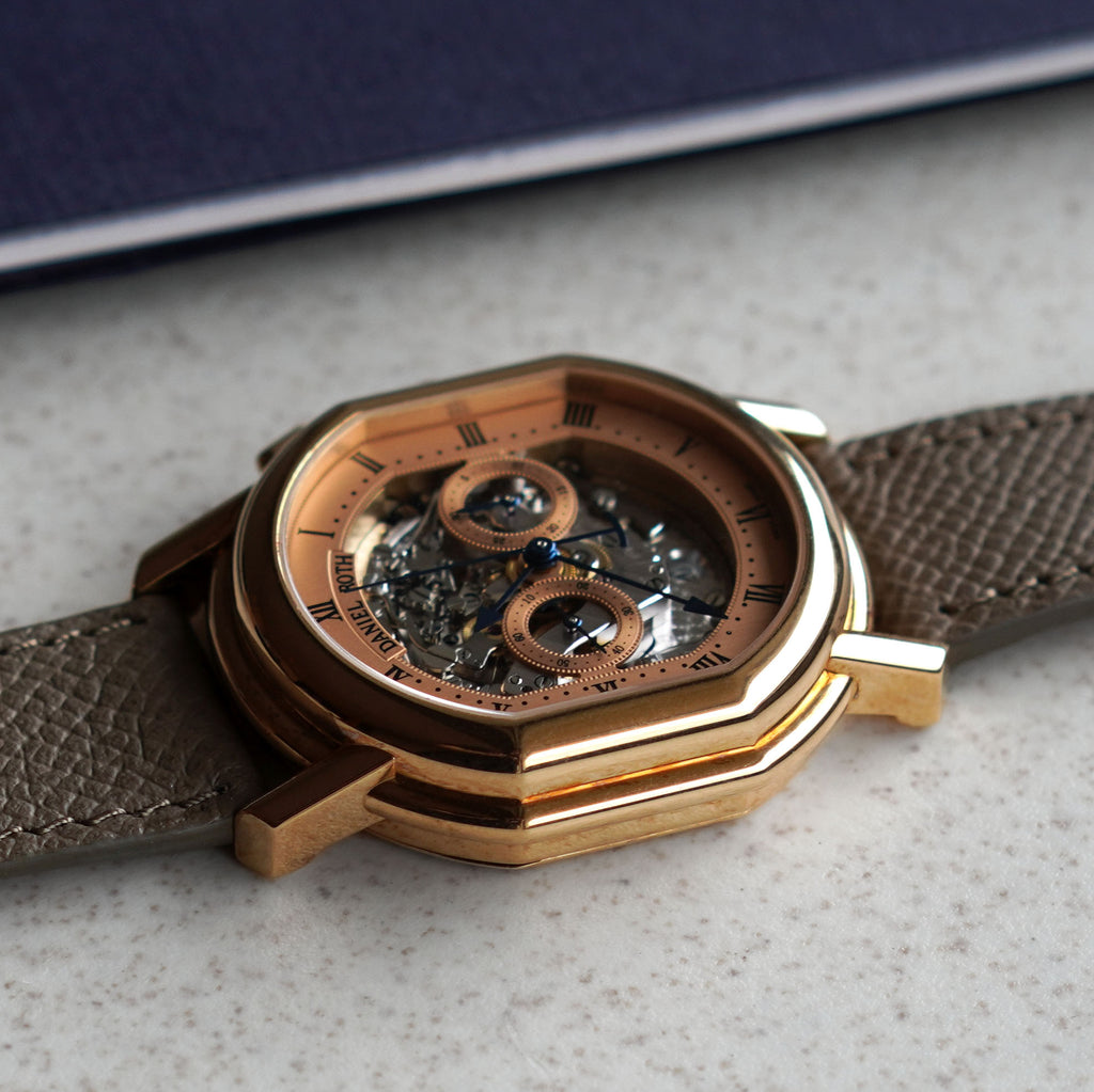 Daniel Roth Masters Chronograph Salmon Skeletonized Dial, Rose Gold
