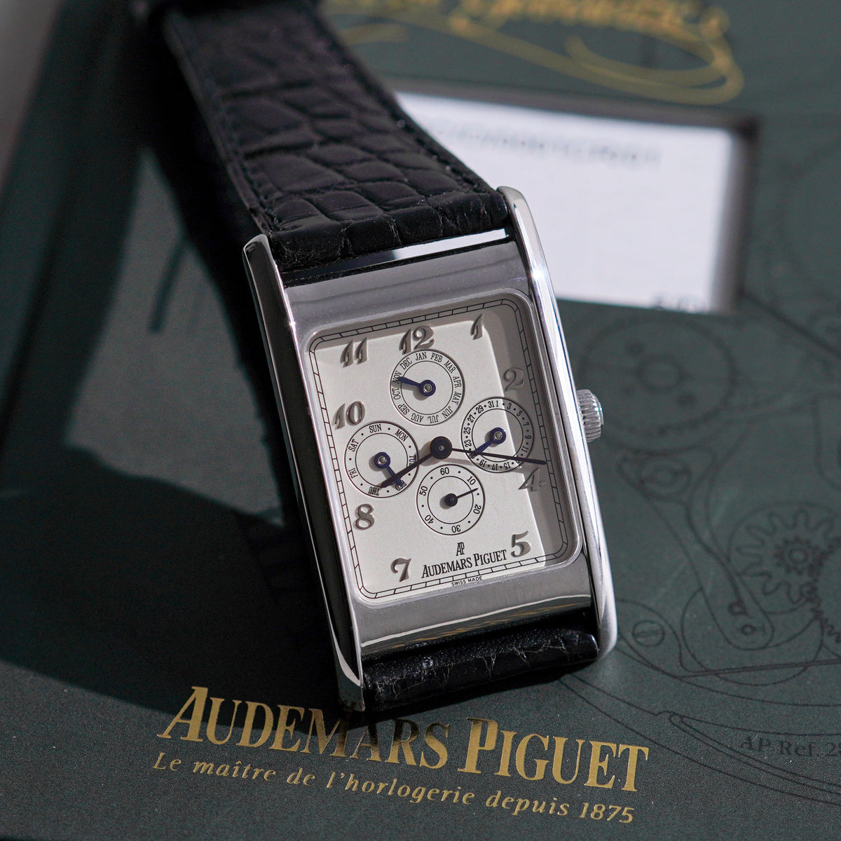 Audemars Piguet Edward Piguet Triple Calendar, Ref. 25910BC, White Gold
