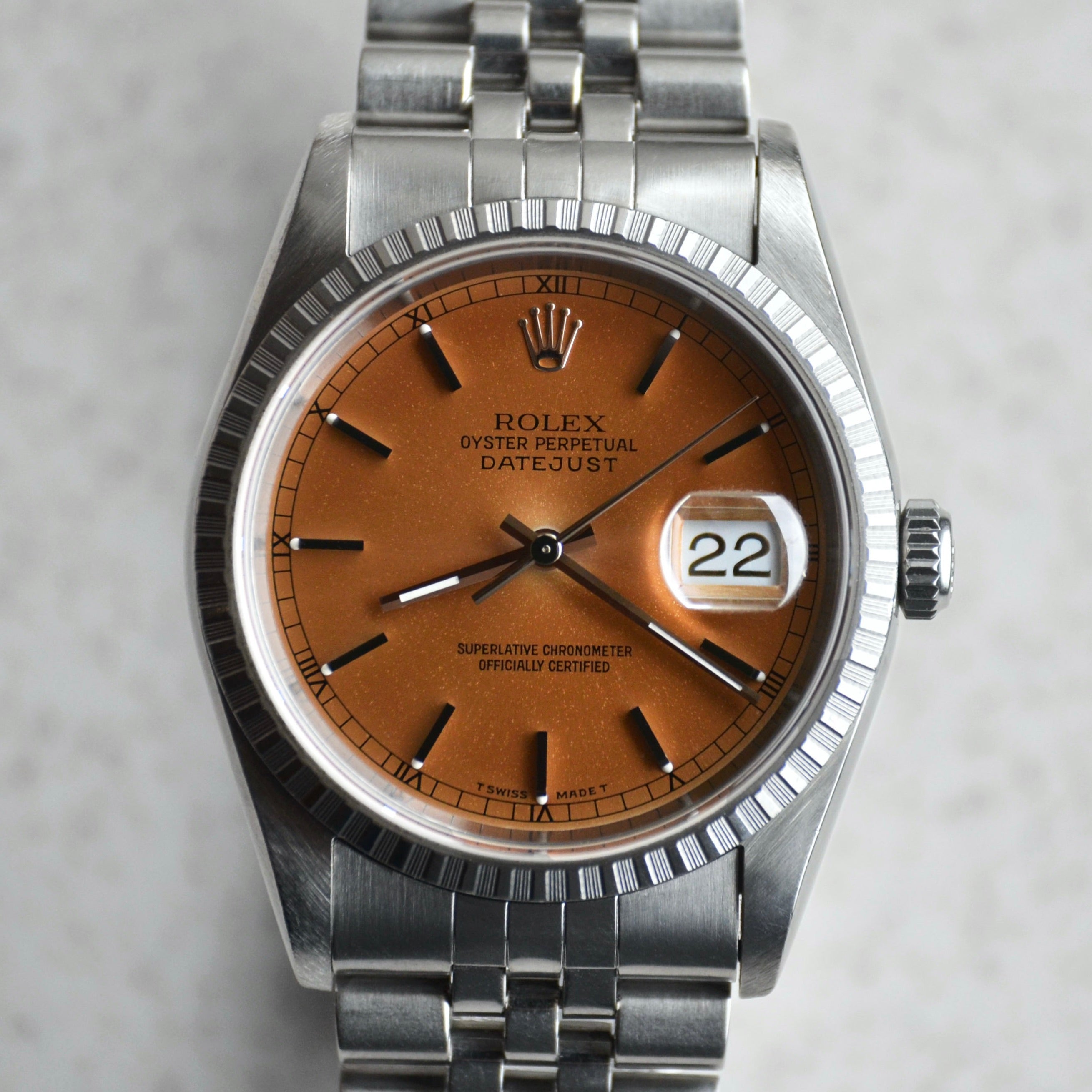 Rolex Datejust Tropical Dial, Ref. 16220, Steel