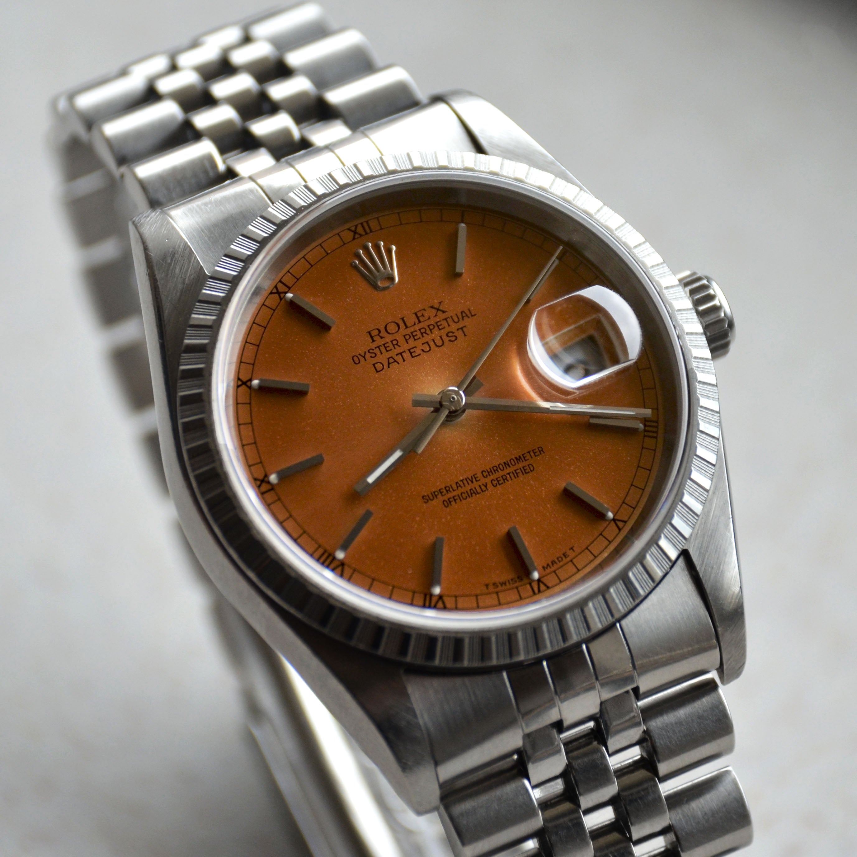 Rolex Datejust Tropical Dial, Ref. 16220, Steel