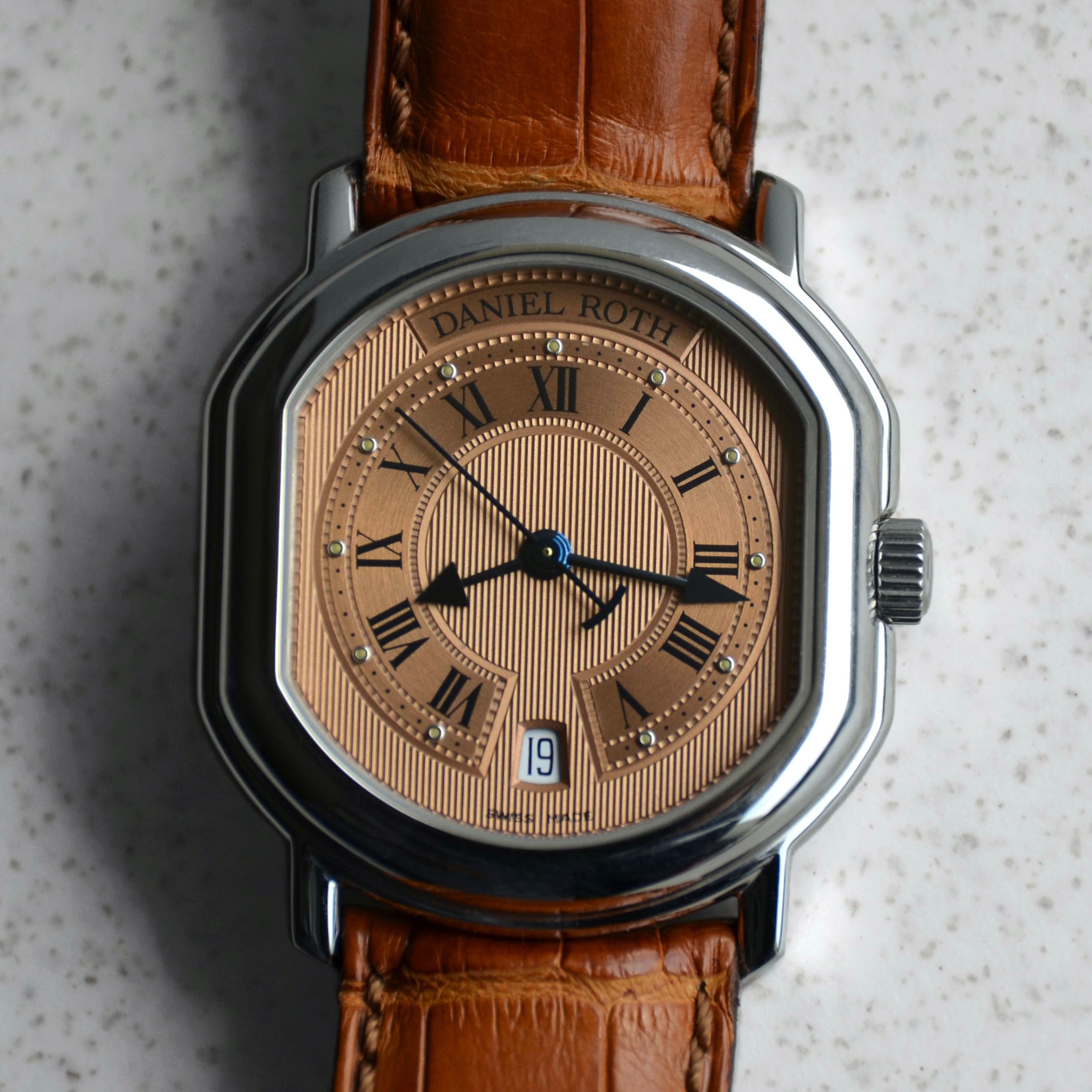 Daniel Roth Le Sentier Salmon Dial, Steel – SWISS HOURS
