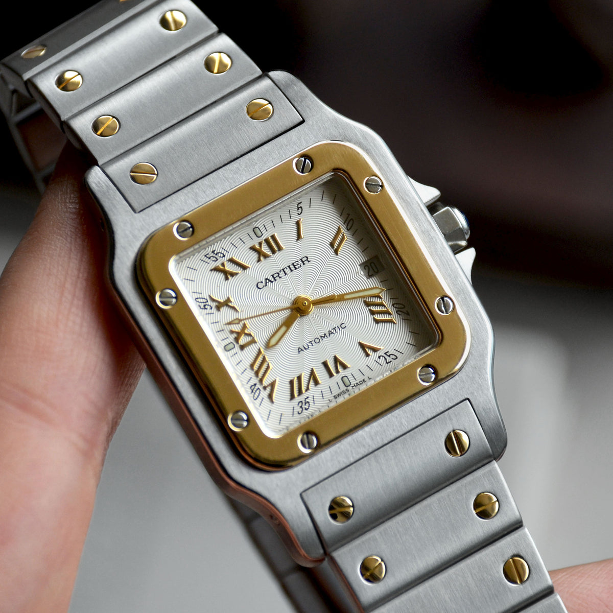 Cartier Santos Galbee 20th Anniversary Edition, Ref. 2319, Steel and Yellow Gold