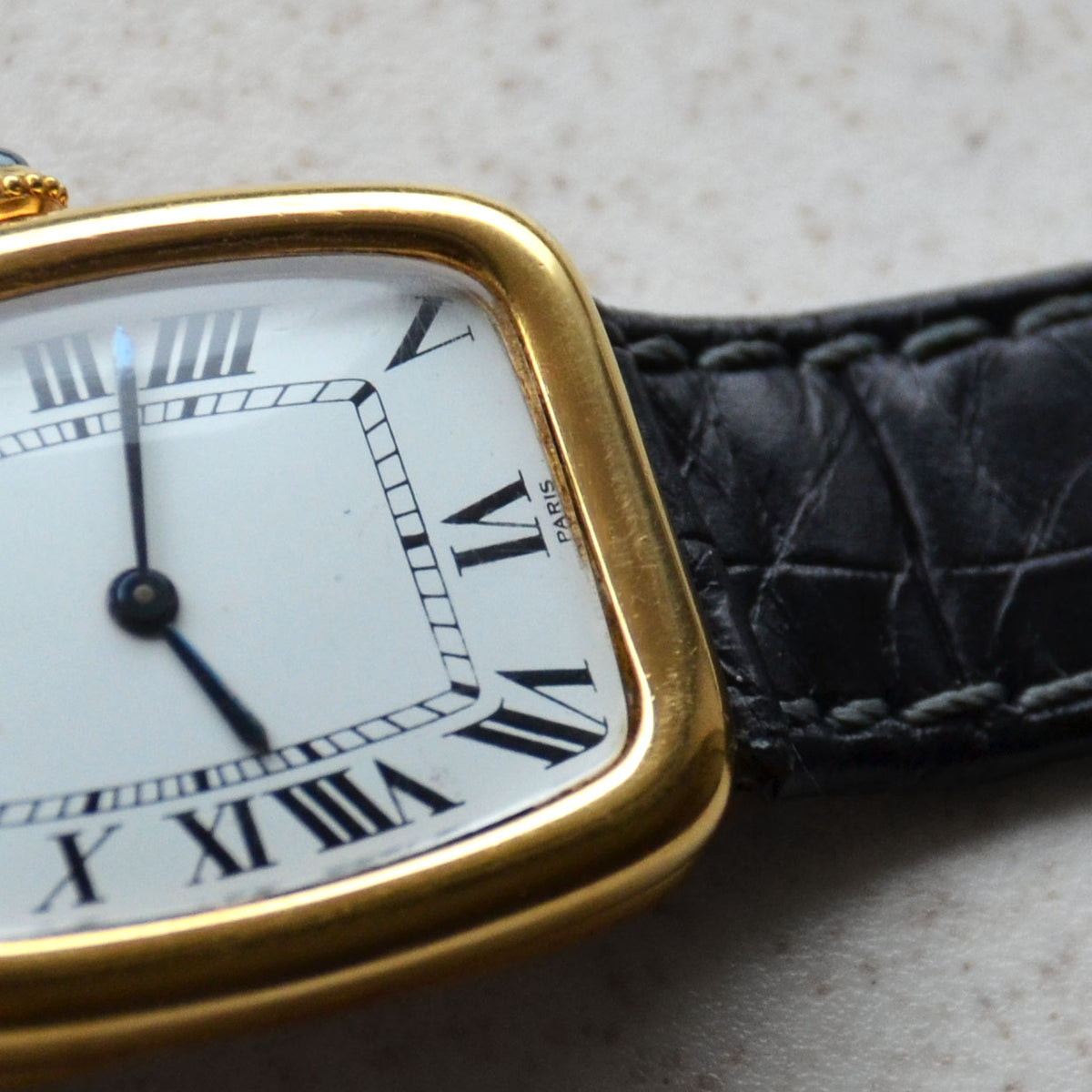 Cartier Large-sized Fabergé, Paris Dial, Ref. 78101, Yellow Gold
