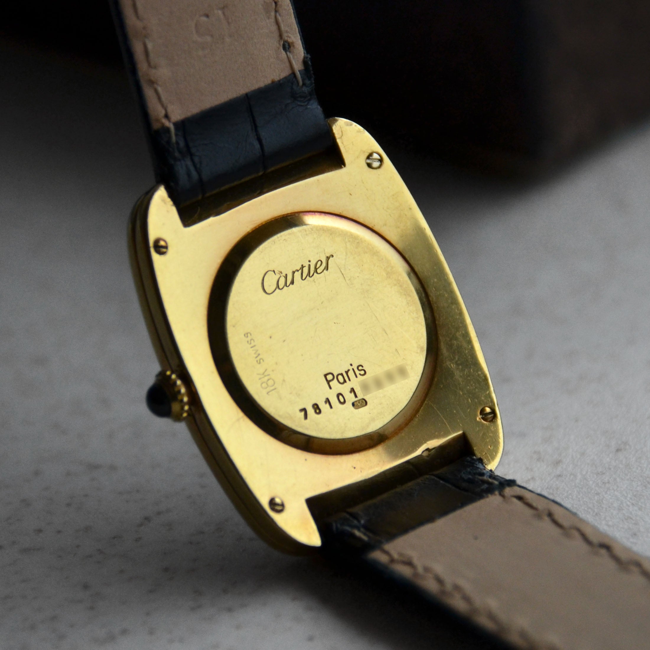 Cartier Large-sized Fabergé, Paris Dial, Ref. 78101, Yellow Gold