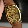Audemars Piguet Rare Oval Skeleton Wristwatch, Yellow Gold