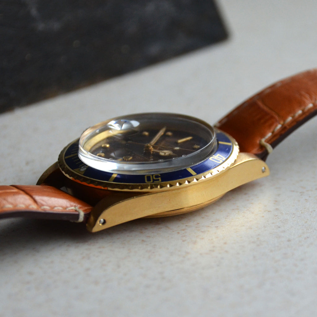 Rolex Submariner Date Tropical Dial, Ref. 1680, Yellow Gold