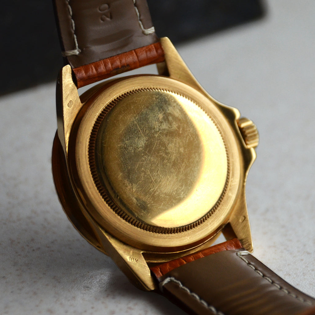 Rolex Submariner Date Tropical Dial, Ref. 1680, Yellow Gold