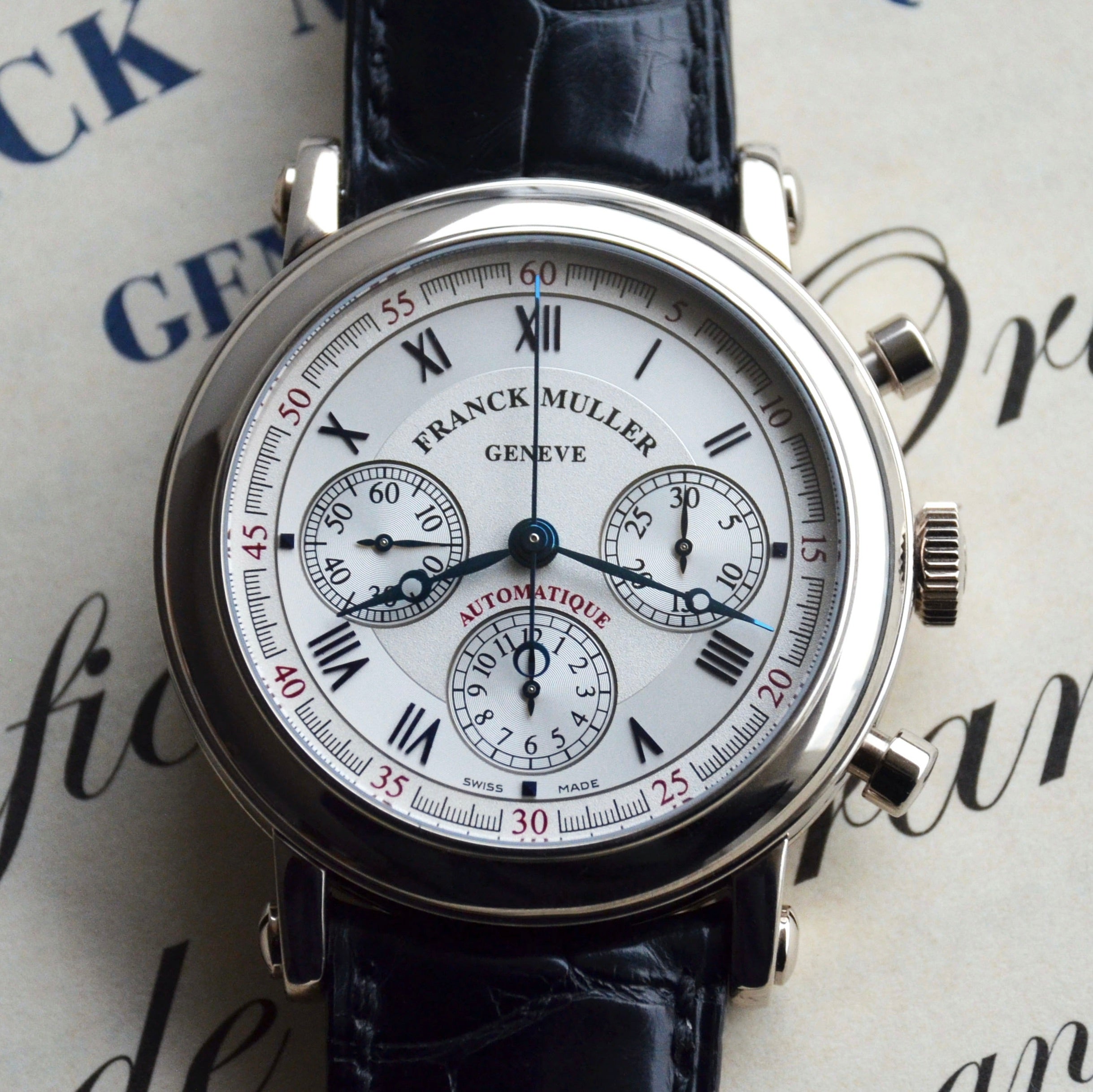 Franck Muller Double Face Chronograph, Ref. 7008 CC DF, White Gold